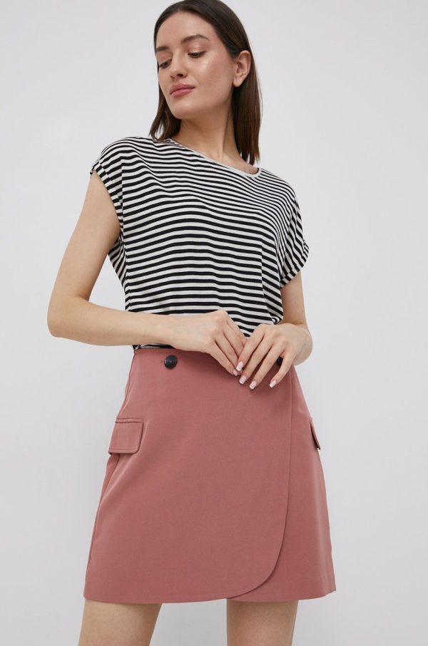 SS22-SDD02I_34X_F1.jpg Only fusta culoarea roz, mini, evazati