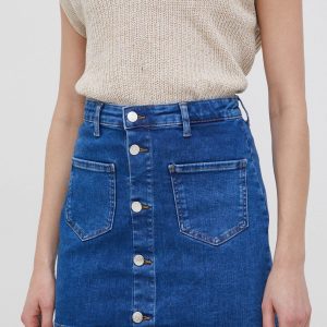 Only fusta jeans mini, evazati