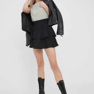 SS22-SDD03T_99X_F1.jpg Only fusta culoarea negru, mini, evazati