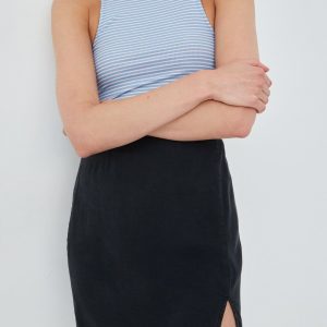 SS22-SDD07L_99X_F1.jpg Noisy May fusta culoarea negru, mini, drept