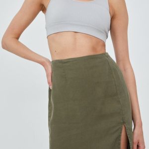 SS22-SDD07M_77X_F1.jpg Noisy May fusta culoarea verde, mini, drept