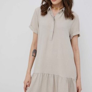 SS22-SUD0CC_08X_F1.jpg JDY rochie culoarea bej, mini, evazati