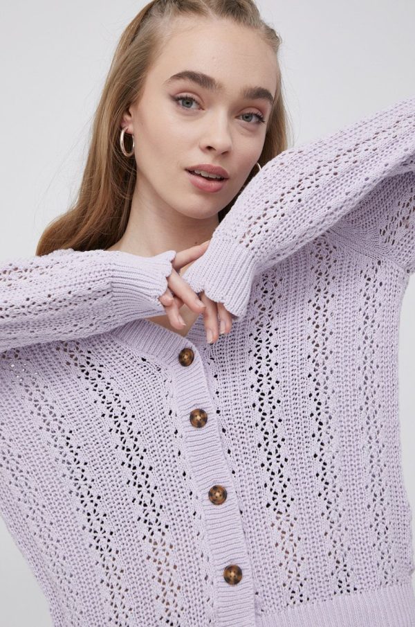 SS22-SWD014_48X_F1.jpg Vila cardigan femei, culoarea violet, light