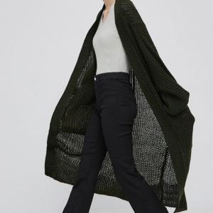 SS22-SWD01I_77X_F1.jpg Noisy May cardigan femei, culoarea verde, călduros