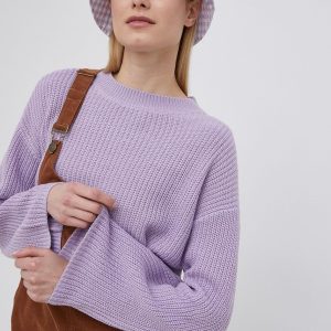 Vero Moda pulover femei, culoarea violet,