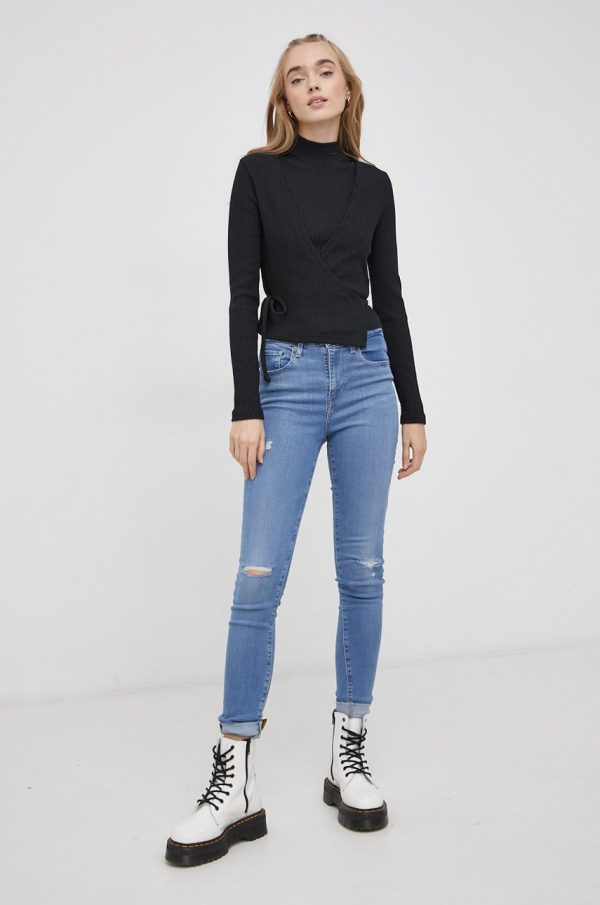 Levi's Bluză femei, culoarea negru