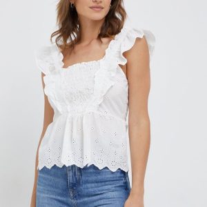 SS22-TSD00D_00X_F1.jpg Y.A.S bluza din bumbac culoarea alb