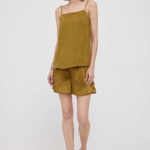 Sisley bluza culoarea verde