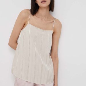 Sisley bluza culoarea bej