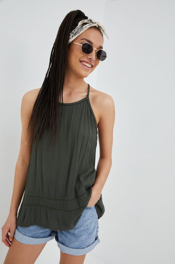 Superdry bluza culoarea verde