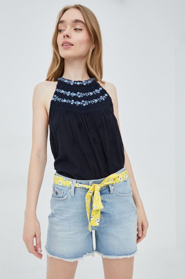 SS22-TSD1Z0_59X_F1.jpg Superdry bluza din bumbac culoarea albastru marin