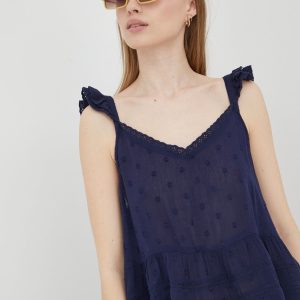 SS22-TSD1Z3_59X_F1.jpg Superdry bluza femei, culoarea albastru marin, neted