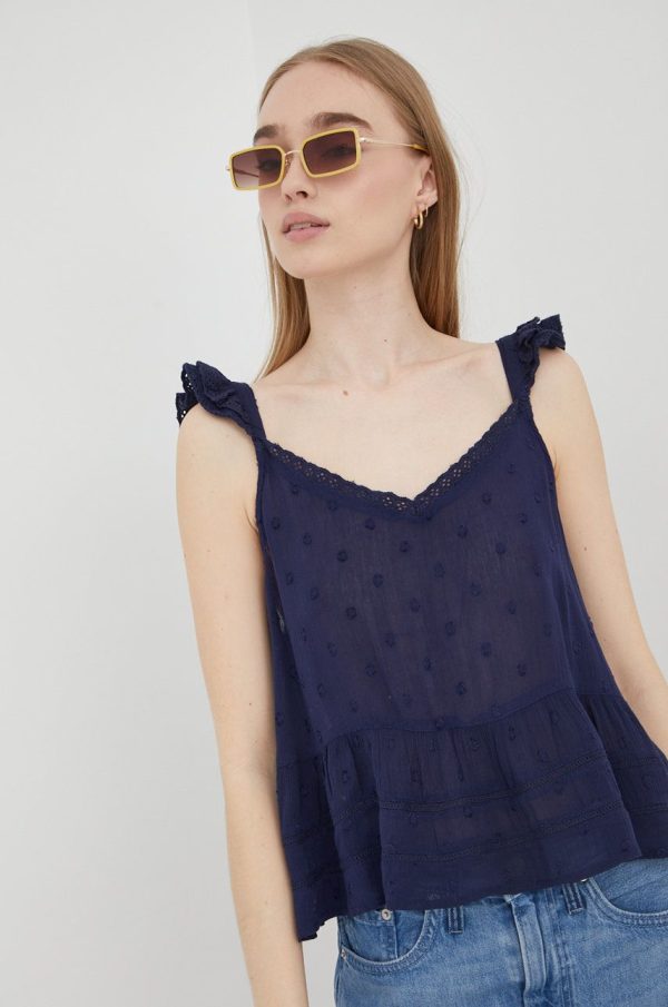 SS22-TSD1Z3_59X_F1.jpg Superdry bluza femei, culoarea albastru marin, neted