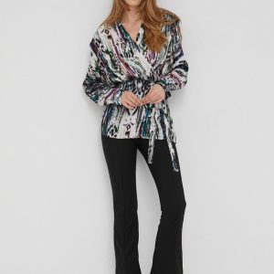 Answear Lab bluza femei, culoarea violet, modelator