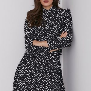 WW21-SUD0B2_99X_F1.jpg Answear Lab Rochie culoarea negru, mini, evazata