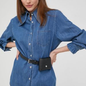WW22-KDD0G3_55X_F1.jpg Answear Lab camasa jeans femei, cu guler clasic, relaxed