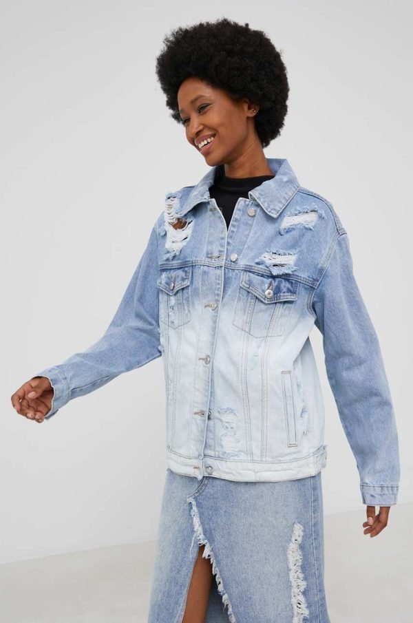 WW22-KUD0AT_55X_F1.jpg Answear Lab geaca jeans femei, de tranzitie