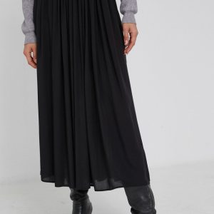 WW22-SDD00J_77X_F1.jpg Answear Lab Fustă culoarea negru, maxi, evazata
