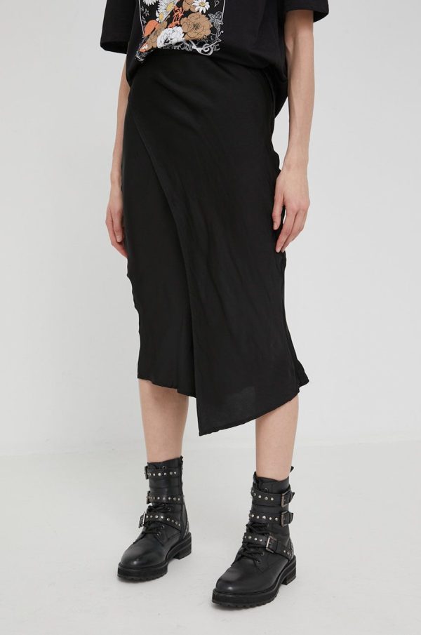 WW22-SDD04G_99X_F1.jpg Answear Lab fusta culoarea negru, midi, drept