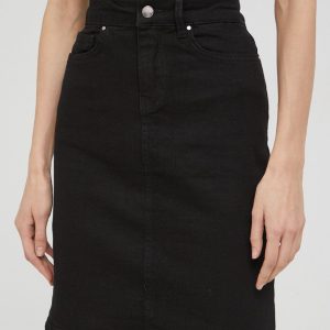 WW22-SDD04R_99X_F1.jpg Answear Lab fusta culoarea negru, mini, creion