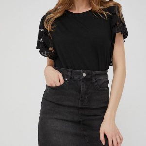 WW22-SDD04S_90X_F1.jpg Answear Lab fusta jeans culoarea gri, mini, drept