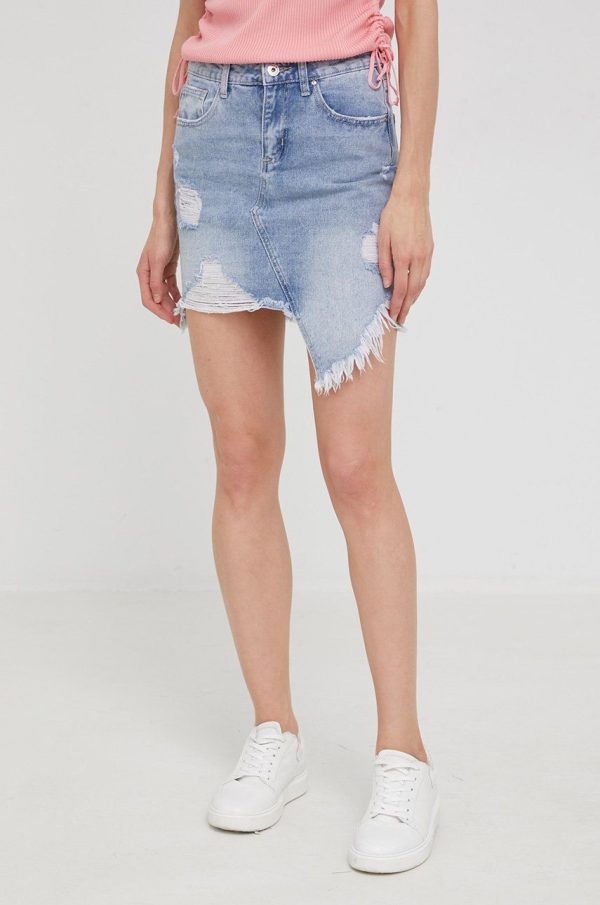 WW22-SDD05M_55X_F1.jpg Answear Lab fusta jeans mini, drept