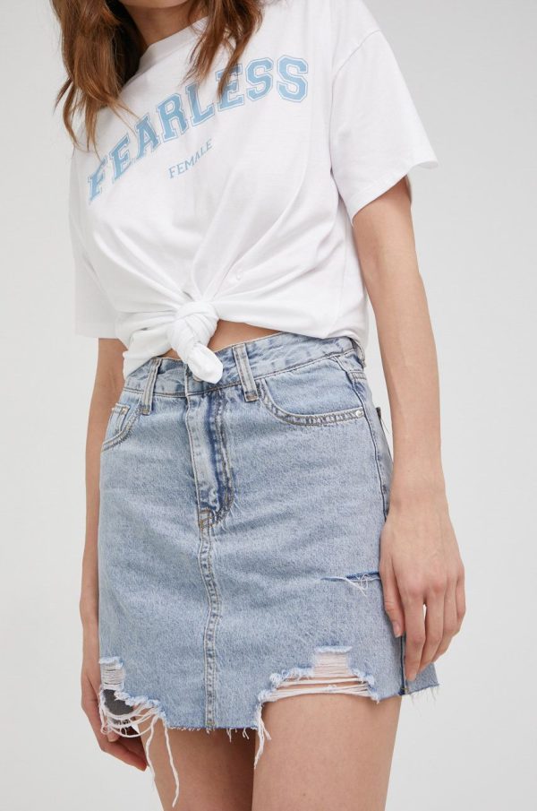 WW22-SDD05S_55X_F1.jpg Answear Lab fusta jeans mini, drept