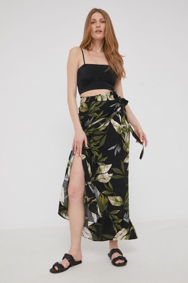Answear Lab fusta culoarea negru, maxi, drept