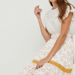 WW22-SDD083_00X_F1.jpg Answear Lab fusta culoarea alb, maxi, evazati