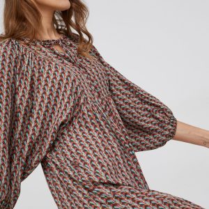 WW22-SUD052_33X_F1.jpg Answear Lab Rochie culoarea rosu, mini, oversize