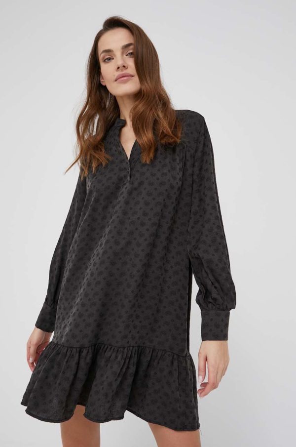 Answear Lab rochie culoarea negru, mini, drept