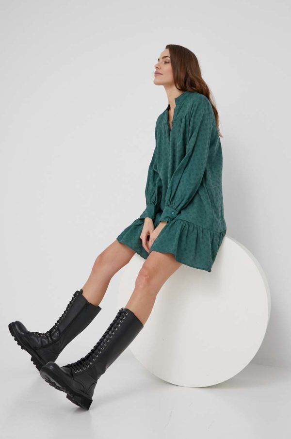 Answear Lab rochie culoarea verde, mini, drept