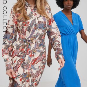 WW22-SUD1DB_80X_F1.jpg Answear Lab X limited festival collection BE BRAVE rochie culoarea bej, midi, evazati