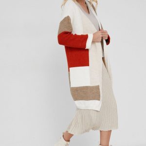 WW22-SWD03B_22X_F1.jpg Answear Lab Cardigan din amestec de lână femei, culoarea portocaliu, light