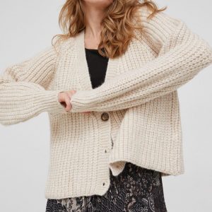 WW22-SWD09L_01X_F1.jpg Answear Lab Cardigan de lână femei, culoarea crem, calduros