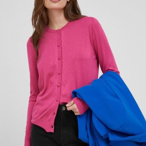 WW22-SWD0H6_30X_F1.jpg Answear Lab cardigan femei, culoarea roz, light