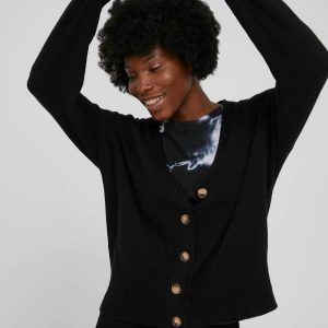 WW22-SWD0JL_99X_F1.jpg Answear Lab cardigan de lana femei, culoarea negru, light