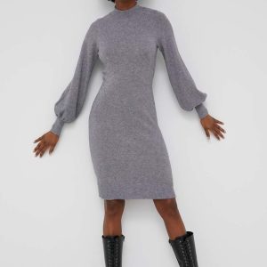 WW22-SWD0JS_90X_F1.jpg Answear Lab rochie femei, culoarea gri,
