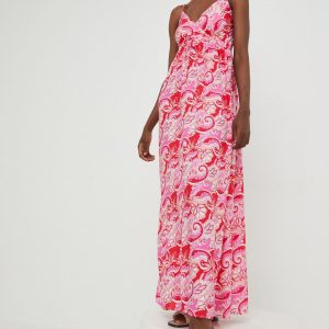 WZ22-SSD01N_30X_F1.jpg Answear Lab rochie culoarea roz, maxi, evazati