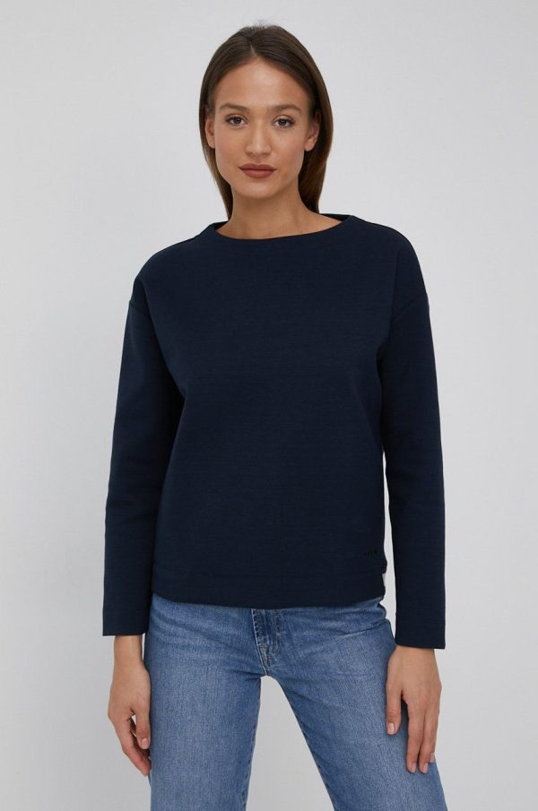 ZS22-BLD00Y_59X_F1.jpg Geox bluza femei, culoarea albastru marin, neted