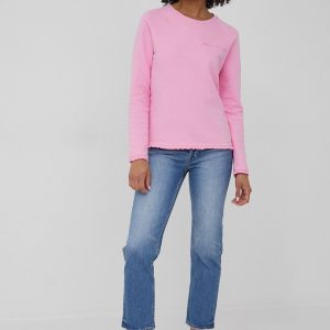 Frieda & Freddies bluza femei, culoarea roz, neted