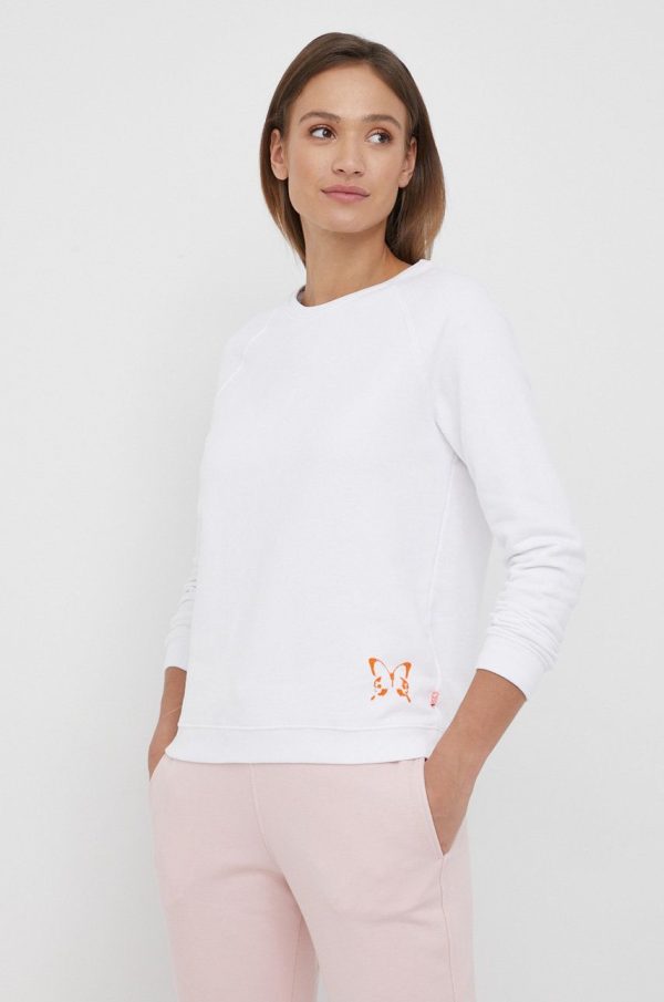ZW22-BLD008_00X_F1.jpg Frieda & Freddies bluza femei, culoarea alb, cu imprimeu
