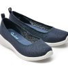 Balerini SKECHERS bleumarin, ARYA, din material textil
