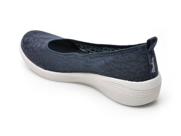 Balerini SKECHERS bleumarin, ARYA, din material textil