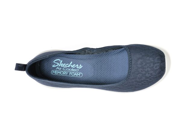 Balerini SKECHERS bleumarin, ARYA, din material textil