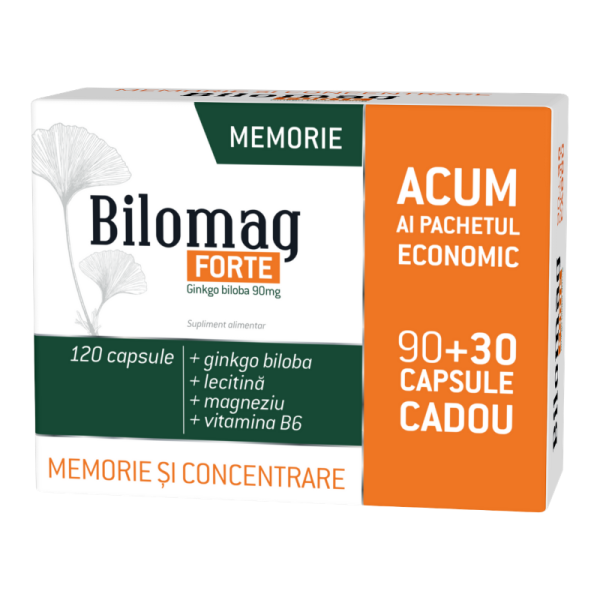 bilomag-forte-memorie-90-capsule-30-cadou.png Bilomag Forte Memorie 90 capsule + 30 cadou