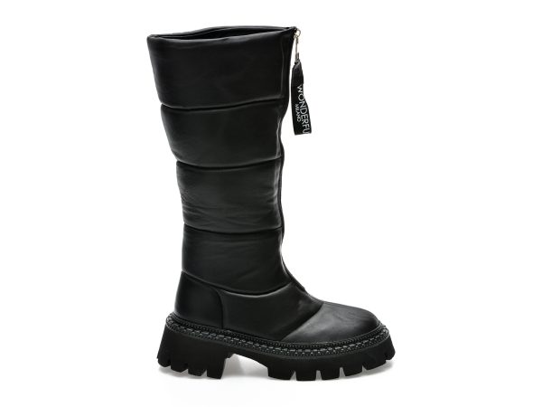 Cizme EPICA negre, 43GM816, din piele naturala