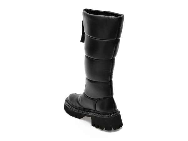 Cizme EPICA negre, 43GM816, din piele naturala