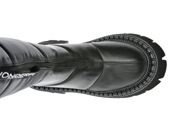 Cizme EPICA negre, 43GM816, din piele naturala
