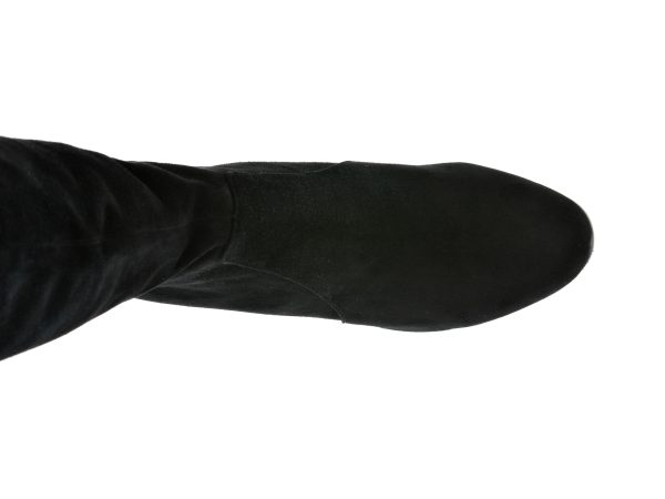 Cizme EPICA negre, JI00078, din piele intoarsa